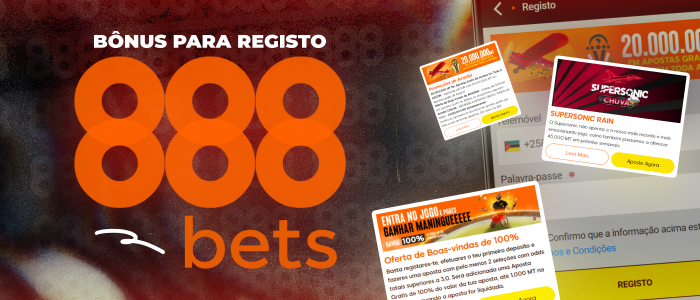 Ao registar uma conta no 888bets, pode aproveitar um bónus especial de boas-vindas