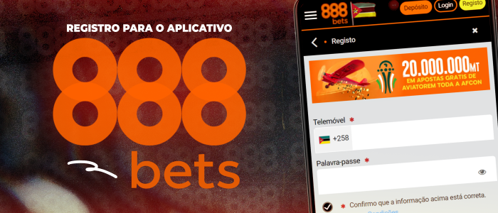 O registro no aplicativo 888Bets é um processo simples e rápido