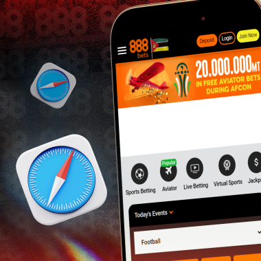 Versão móvel do site da 888bets para dispositivos iOS